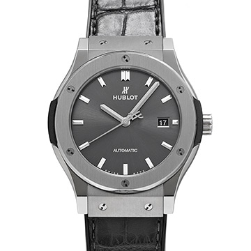 ウブロ クラシックフュージョン チタニウム レーシンググレー 542.NX.7071.LR グレー メンズ 時計 【中古】【wristwatch】