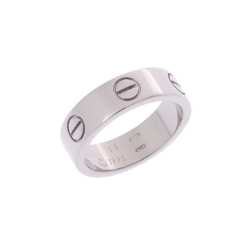 カルティエ ラブリング #51 シルバー K18ホワイトゴールド WG レディース ジュエリー 【中古】【jewelry】