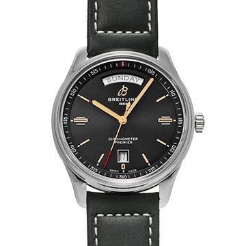ブライトリング プレミエ オートマチック デイ&デイト 40 A45340241B1X4 ブラック メンズ 時計 【中古】【wristwatch】