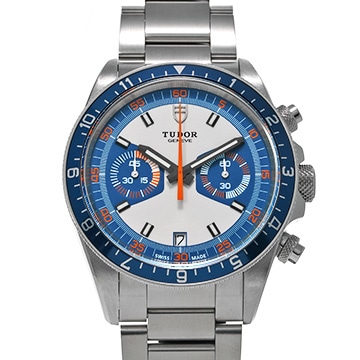 チューダー / チュードル ヘリテージ クロノ 70330B オパライン/ブルー メンズ 時計 【中古】【wristwatch】