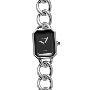 シャネル プルミエール M H0452 ブラック レディース 時計 【中古】【wristwatch】