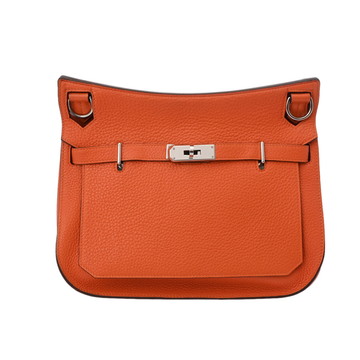 エルメス ジプシエール 28 オレンジ/パラジウム金具 トリヨンクレマンス レディース バッグ 【中古】【bag】