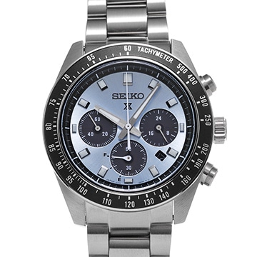 セイコー プロスペックス スピードタイマー ソーラークロノグラフ SBDL109 アイスブルー/ブラック メンズ 時計 【中古】【wristwatch】