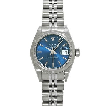 ロレックス オイスターパーペチュアル デイト  79190 ブルー レディース 時計 【中古】【wristwatch】