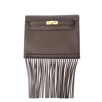 エルメス ケリー ダンス フリンジ モカ ヴォースイフト レディース バッグ 【新品】【bag】