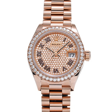 ロレックス デイトジャスト レディ 28 279135RBR パヴェダイヤモンド レディース 時計 【中古】【wristwatch】