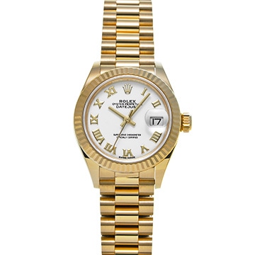ロレックス デイトジャスト 28 279178 ホワイト レディース 時計 【中古】【wristwatch】