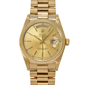 ロレックス デイデイト 18038 シャンパン メンズ 時計 【中古】【wristwatch】
