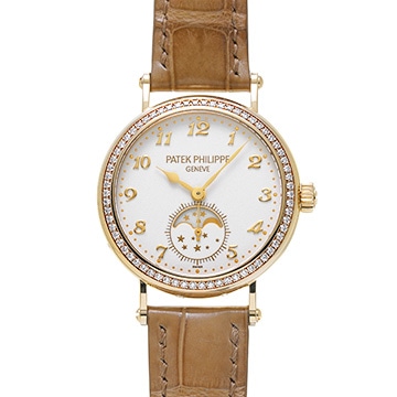 パテック フィリップ コンプリケーション ムーンフェイズ 7121J-0001 クリーム・グレイン レディース 時計 【中古】【wristwatch】