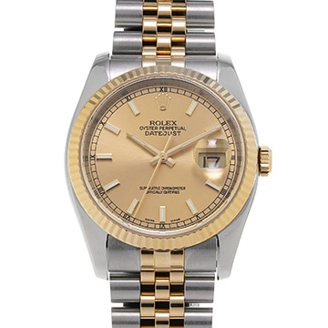 ロレックス デイトジャスト 116233 シャンパン メンズ 時計 【中古】【wristwatch】