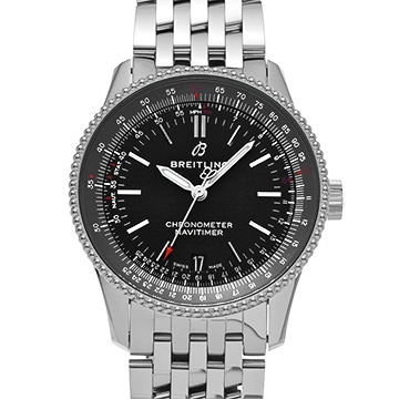 ブライトリング ナビタイマー オートマチック 38 A17325241B1A1 ブラック メンズ 時計 【中古】【wristwatch】