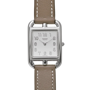エルメス ケープコッド W040247WW00 シルバー レディース 時計 【中古】【wristwatch】
