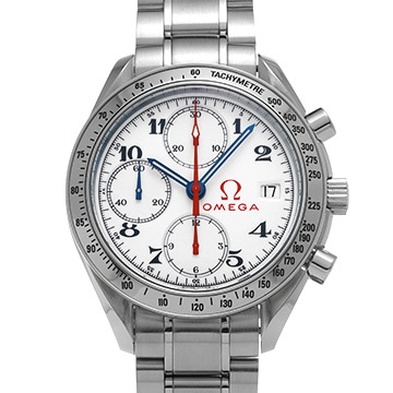 オメガ スピードマスター デイト オリンピックコレクション 3513.20 ホワイト メンズ 時計 【中古】【wristwatch】