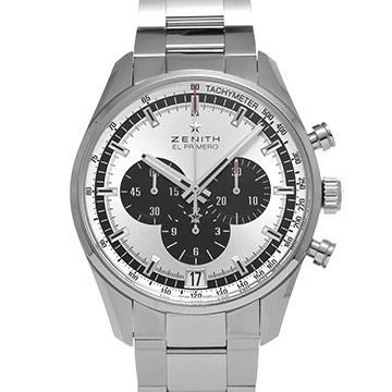 ゼニス クロノマスター エル・プリメロ 03.2045.400/22.C496 シルバー/ブラック メンズ 時計 【中古】【wristwatch】
