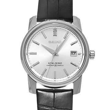 セイコー キングセイコー セイコー創業140th KSK 復刻デザイン SDKA001 シルバー メンズ 時計 【中古】【wristwatch】