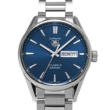 タグ ホイヤー カレラ キャリバー5 デイデイト WAR201E.BA0723 ブルー メンズ 時計 【中古】【wristwatch】