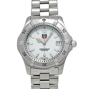 タグ ホイヤー プロフェッショナル200 デイト クォーツ WK1111.BA0317 ホワイト ユニセックス 時計 【中古】【wristwatch】
