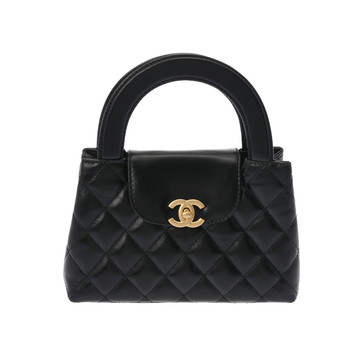 シャネル ミニ ショッピング ブラック AS4416 シャイニークランブルカーフスキン レディース バッグ 【未使用】【bag】