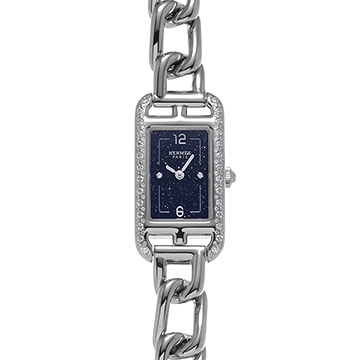 エルメス ナンタケット PM NA2.133 アヴァンチュリン/ダイヤモンド レディース 時計 【中古】【wristwatch】