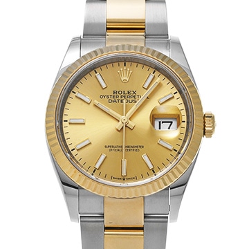 ロレックス デイトジャスト 36 126233 シャンパン メンズ 時計 【中古】【wristwatch】