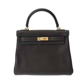 エルメス ケリー 25 内縫い 2WAY エベンヌ ヴォーバレニアフォーブル レディース バッグ 【未使用】【bag】