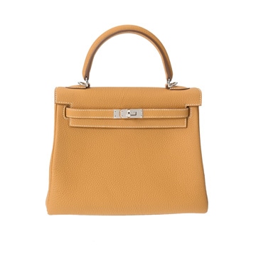 エルメス ケリー 25 内縫い 2WAY ナチュラルサブレ/パラジウム金具 トゴ レディース バッグ 【未使用】【bag】