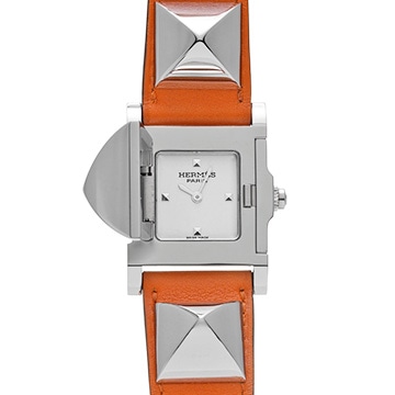 エルメス メドール ME3.210 シルバー レディース 時計 【中古】【wristwatch】