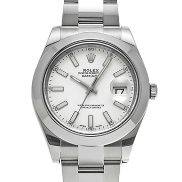 ロレックス デイトジャストII 116300 ホワイト メンズ 時計 【中古】【wristwatch】