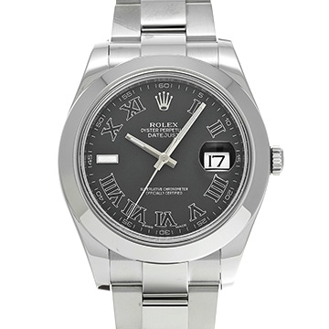 ロレックス デイトジャストII 116300 ブラック メンズ 時計 【中古】【wristwatch】