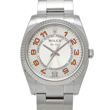 ロレックス エアキング 114234 シルバー メンズ 時計 【中古】【wristwatch】