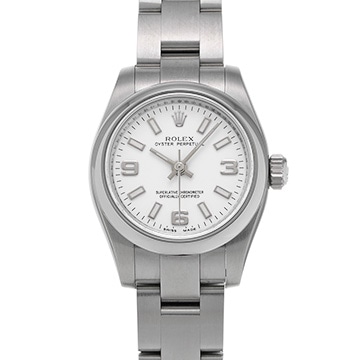 ロレックス オイスターパーペチュアル 26 176200 ホワイト レディース 時計 【中古】【wristwatch】