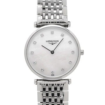 ロンジン ラ グランド クラシック L4.512.4.87.6 ホワイトシェル レディース 時計 【中古】【wristwatch】
