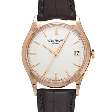 パテック フィリップ カラトラバ 5296R-010 シルバー・オパーリン メンズ 時計 【中古】【wristwatch】