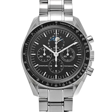 オメガ スピードマスター ムーンウォッチ ムーンフェイズ 3576.50 ブラック メンズ 時計 【中古】【wristwatch】