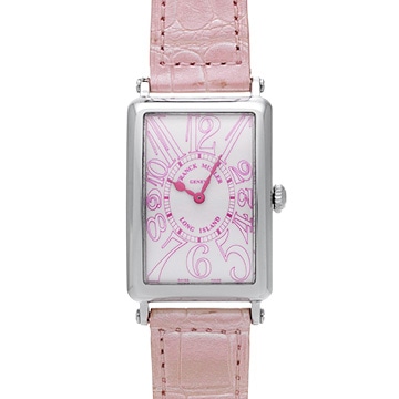 フランクミュラー ロングアイランド MOMO 952QZ JA ホワイト/ピンク レディース 時計 【中古】【wristwatch】