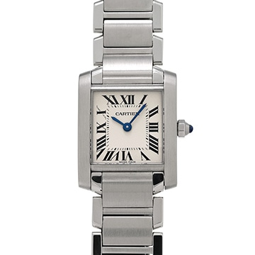 カルティエ タンクフランセーズ SM　 W51008Q3 シルバー レディース 時計 【中古】【wristwatch】