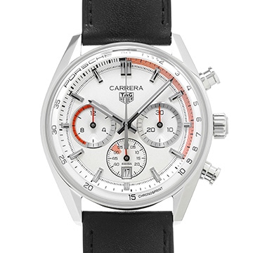 タグ ホイヤー カレラ クロノスプリント × ポルシェ CBS2011.FC6529 グレー メンズ 時計 【中古】【wristwatch】