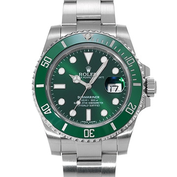 ロレックス サブマリーナ デイト 116610LV グリーン メンズ 時計 【中古】【wristwatch】
