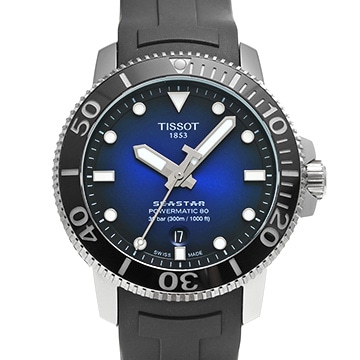 ティソ シースター1000 T120407A ブルー メンズ 時計 【中古】【wristwatch】