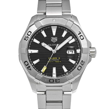 タグ ホイヤー アクアレーサー キャリバー5 WAY2010.BA0927 ブラック メンズ 時計 【中古】【wristwatch】