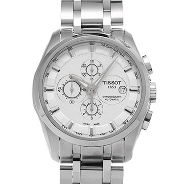 ティソ クチュリエ クロノグラフ T035.627.11.031.00 シルバー メンズ 時計 【中古】【wristwatch】