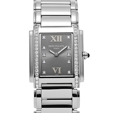 パテック フィリップ トゥエンティ-4 4910/10A-010 グレー/ダイヤモンド レディース 時計 【中古】【wristwatch】