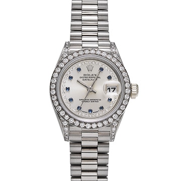 ロレックス デイトジャスト 69159LS シルバー/ダイヤモンド/サファイア レディース 時計 【中古】【wristwatch】