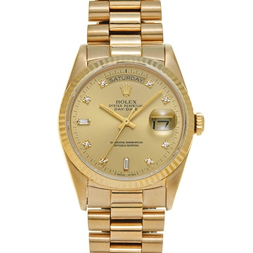 ロレックス デイデイト 18238A シャンパン/ダイヤモンド メンズ 時計 【中古】【wristwatch】