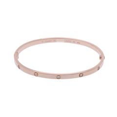 カルティエ ラブブレスレット SM #18 6PD ゴールド K18ピンクゴールド PG レディース ジュエリー 【中古】【jewelry】