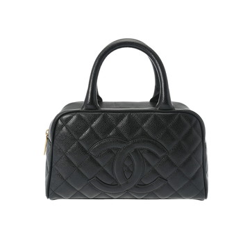 シャネル ミニボストンバッグ ブラック A20996 キャビアスキン レディース バッグ 【中古】【bag】
