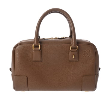ロエベ アマソナ 23 2WAY カカオ A039N07X02 ソフトグレインカーフレザー レディース バッグ 【中古】【bag】