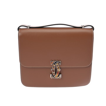 カルティエ ショルダーバッグ タン CRL1002428 カーフ レディース バッグ 【中古】【bag】