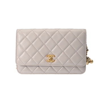 シャネル マトラッセ チェーンウォレット ココボール ピンク AP1450 ラムスキン レディース バッグ 【中古】【bag】