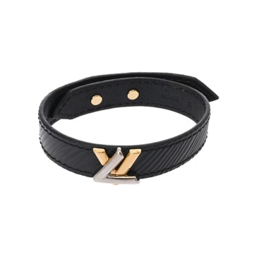 ルイ ヴィトン エピ ブラスレ LV ツイスト ノワール M6400F エピレザー レディース ジュエリー 【中古】【jewelry】